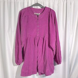 NEW free people we the free pink corduroy dress size small